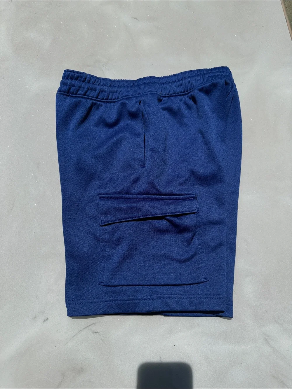 Youth Blue Cargo Pocket Shorts - Casual Athletic Style